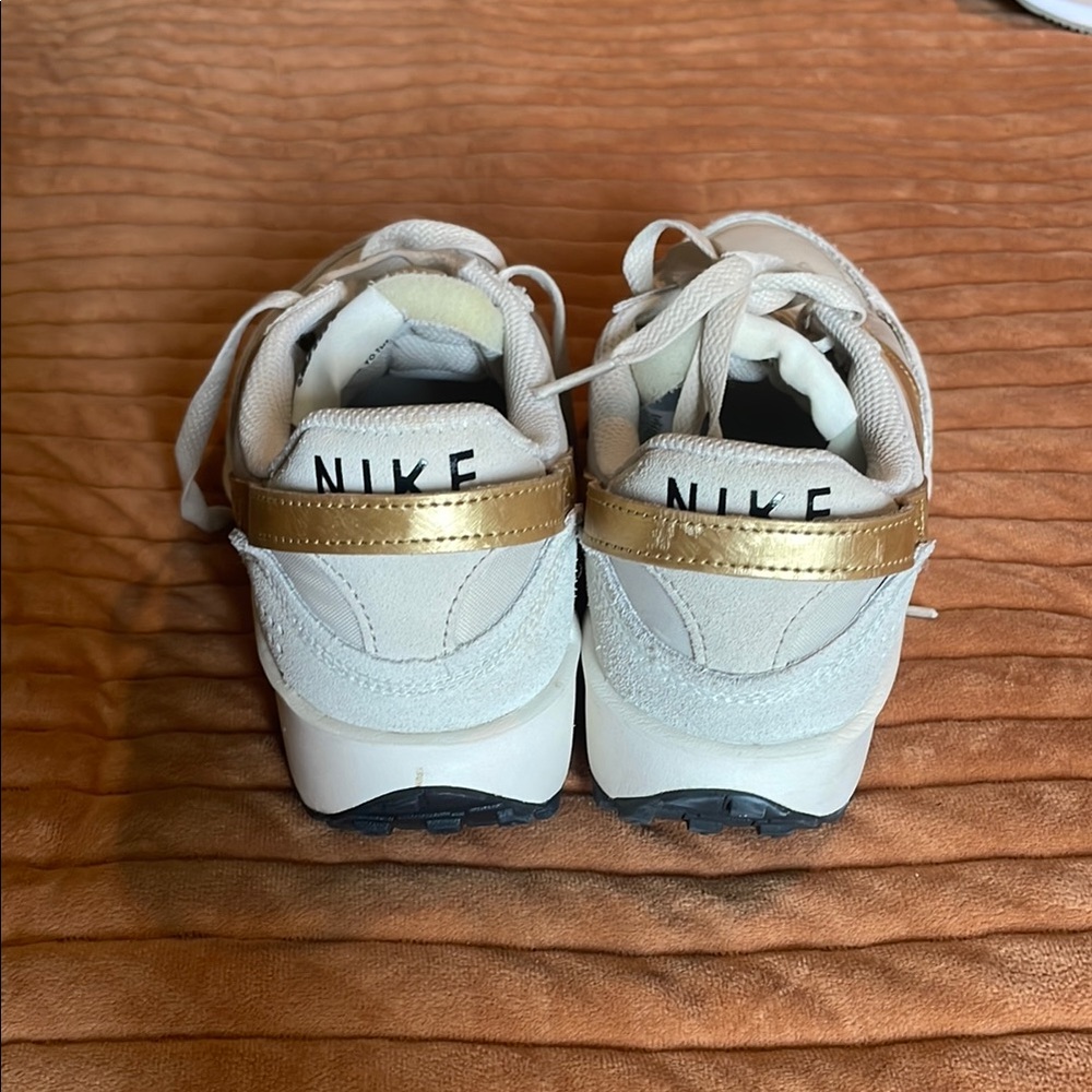 Nike Cream & Gold Low-Profile Runner Sneakers - Picture 7 of 8